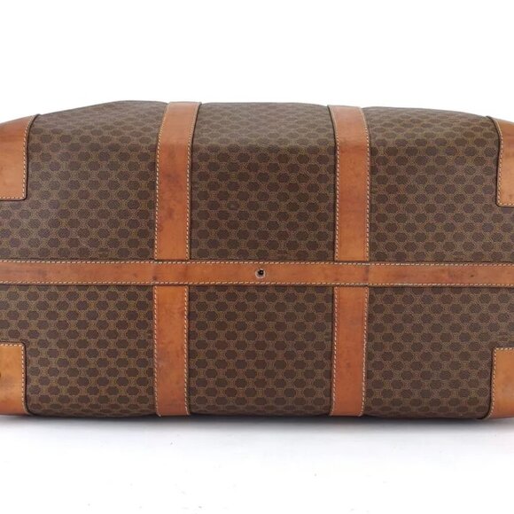 CELINE Boston bag macadam PVC ?~ leather Authentic - Picture 5 of 9